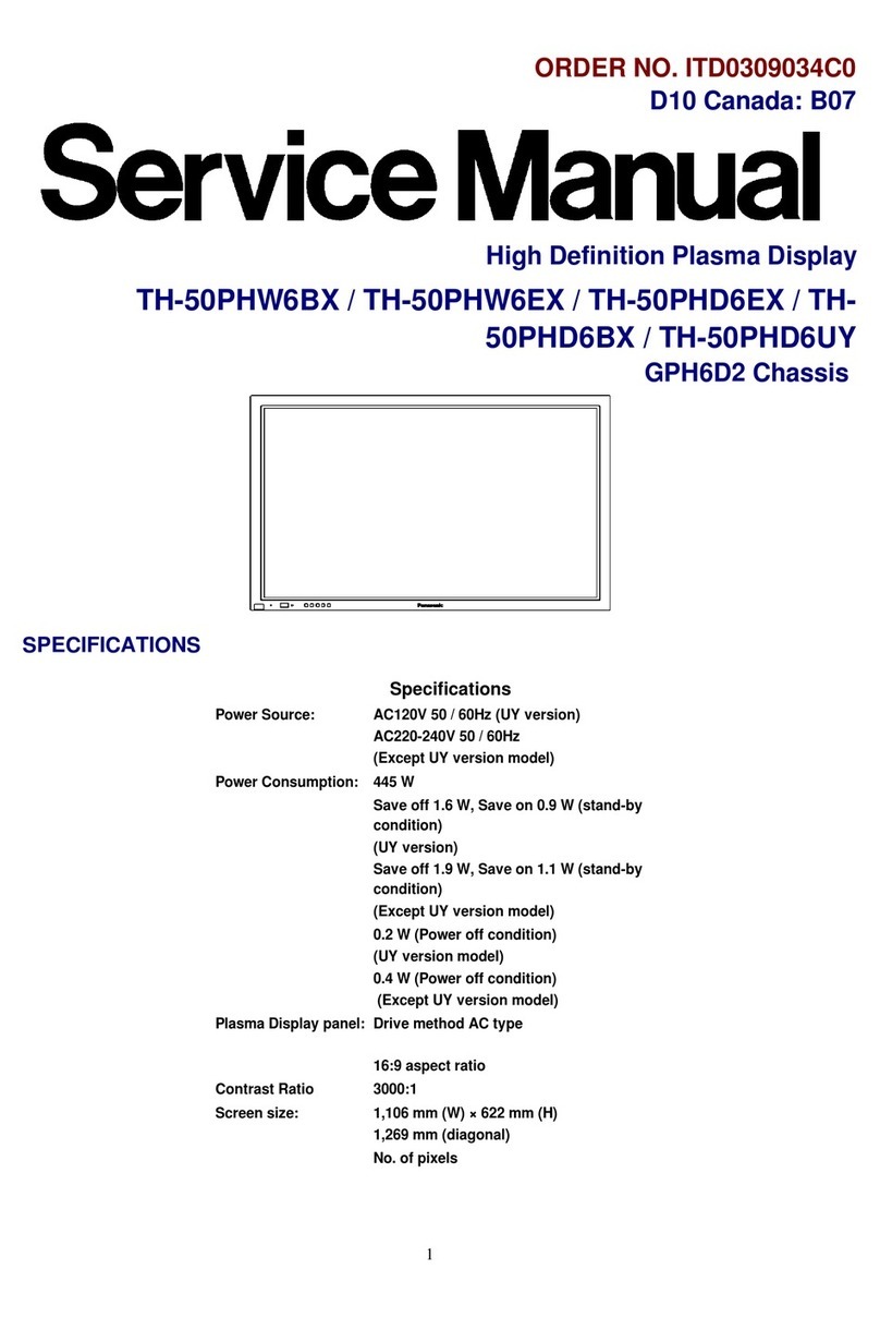 Panasonic TH-50PHW6BX User manual