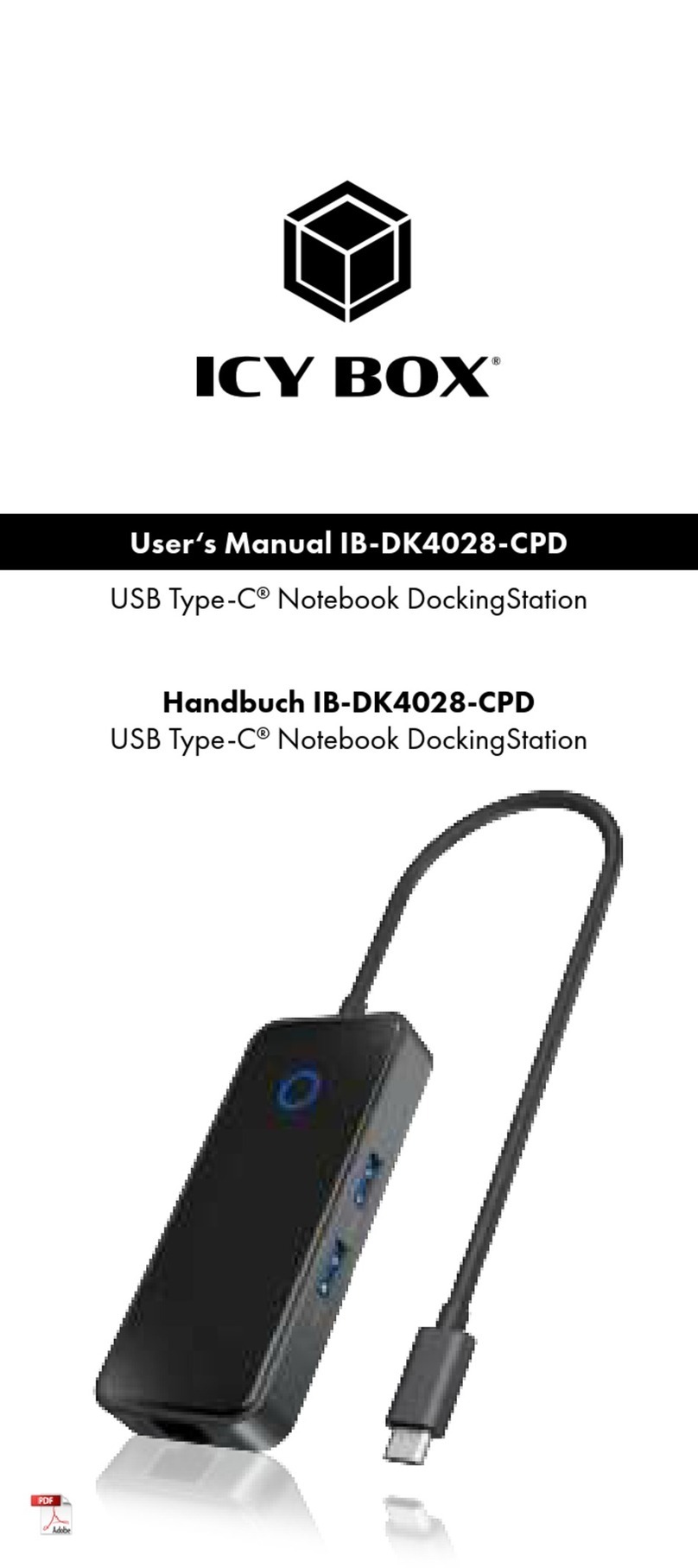 Icy Box IB-DK4028-CPD User manual