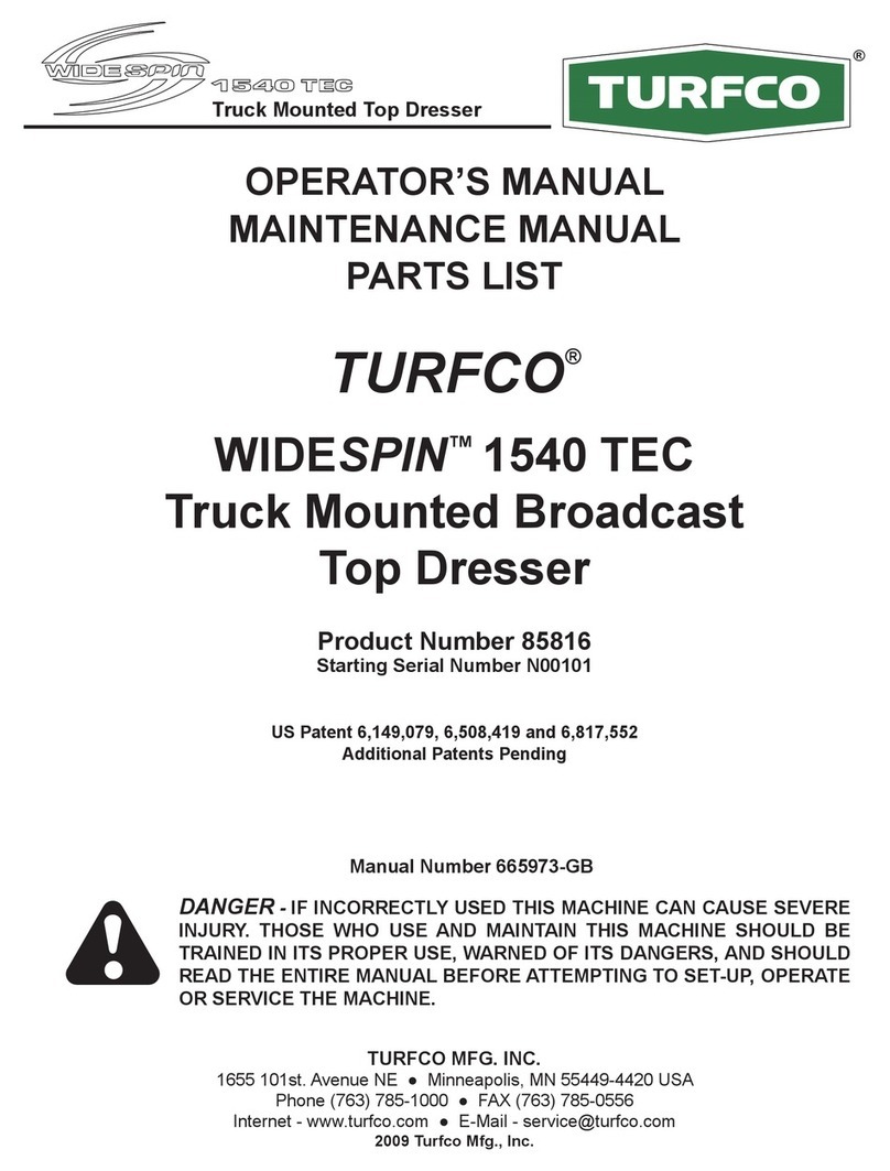 TURFCO WIDESPIN 1540 TEC User manual