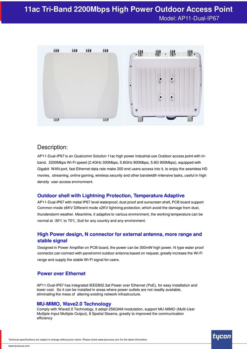 Tycon Power Systems AP11-Dual-IP67 manual