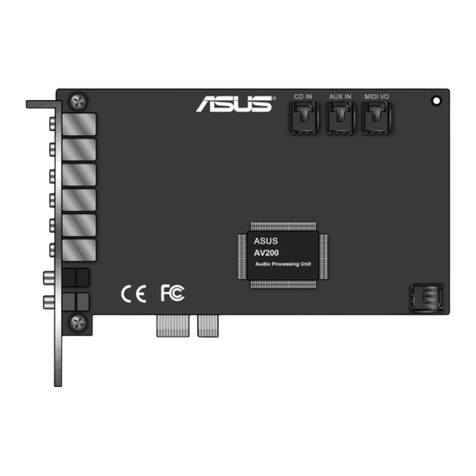 Asus Audio Card Xonar D2X User manual