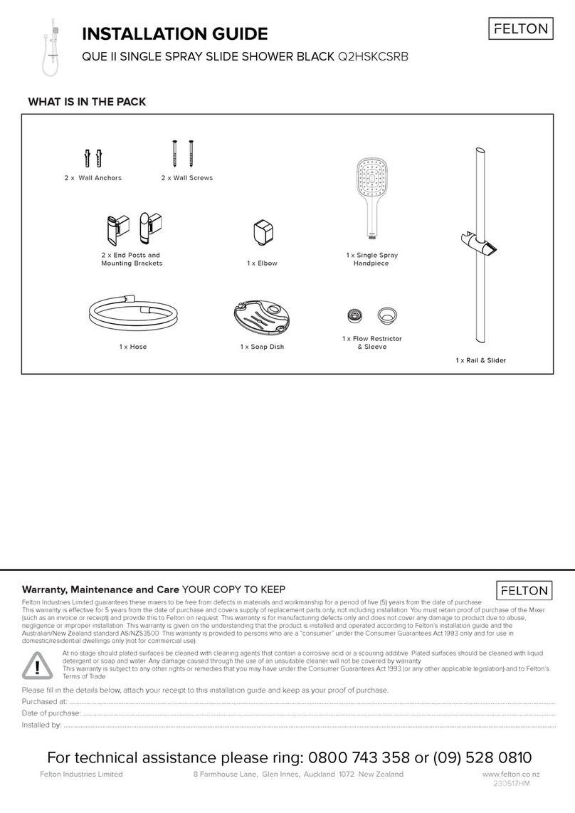 Felton QUE II Q2HSKCSRB installation guide