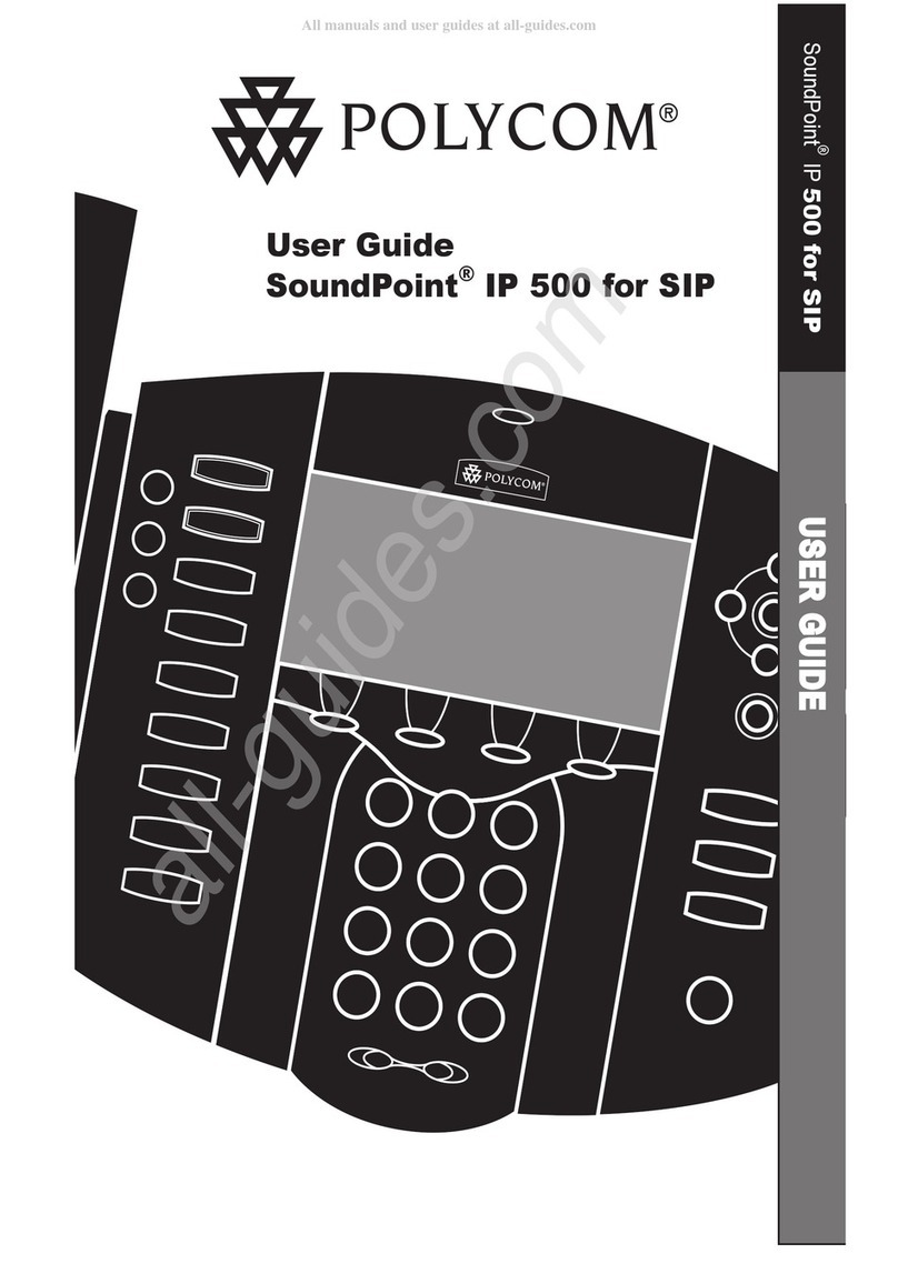 Polycom SoundPoint IP 500 user guide