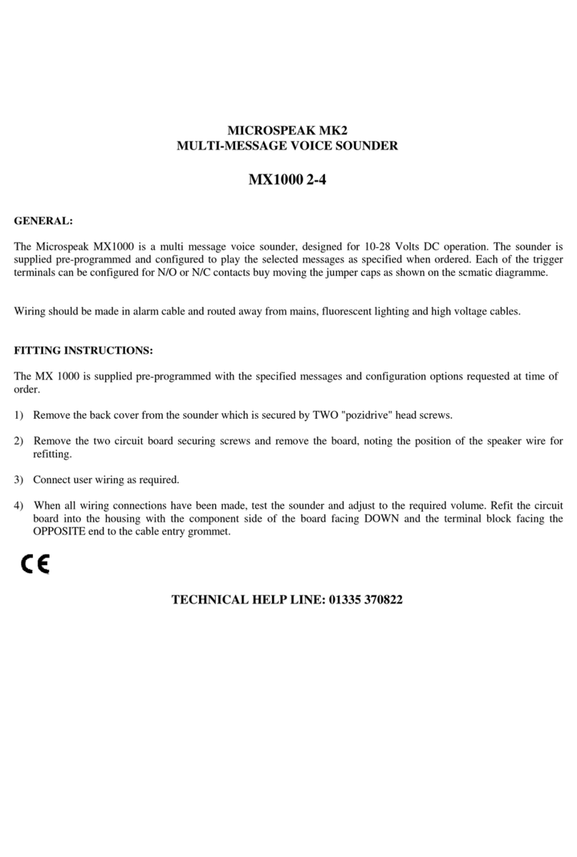 Ken-Tec Microspeak MX1000 2-4 manual