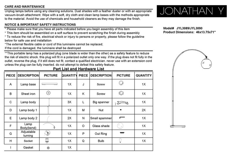 JONATHAN Y JYL3089 User manual JONATHAN Y JYL3089 User manual