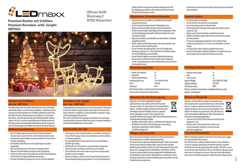 LEDmaxx WRT002 User manual