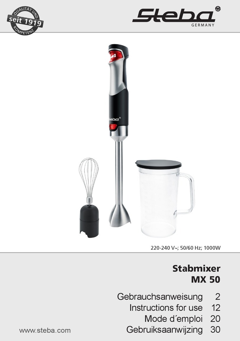 Steba MX 50 Instructions for use