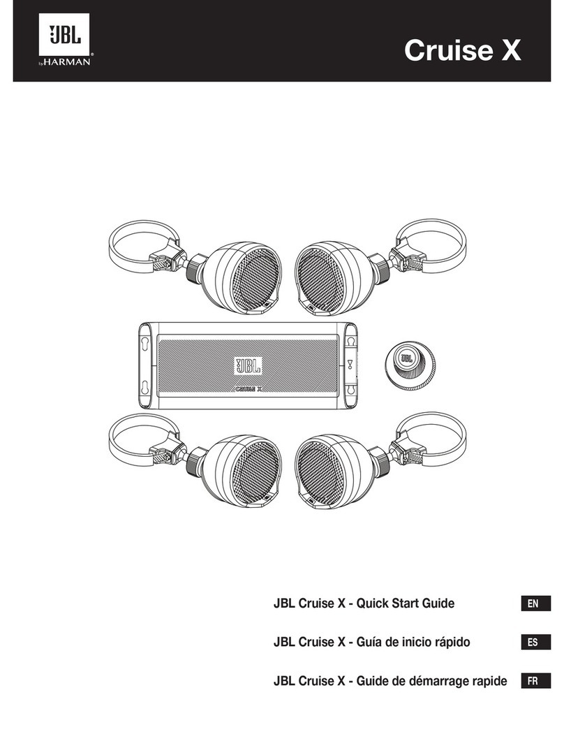 Harman JBL Cruise X User manual