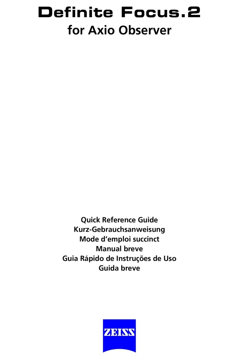 Zeiss Definite Focus.2 Quick reference guide