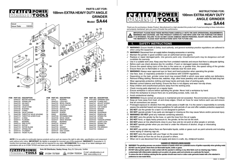 Sealey SA44 User manual