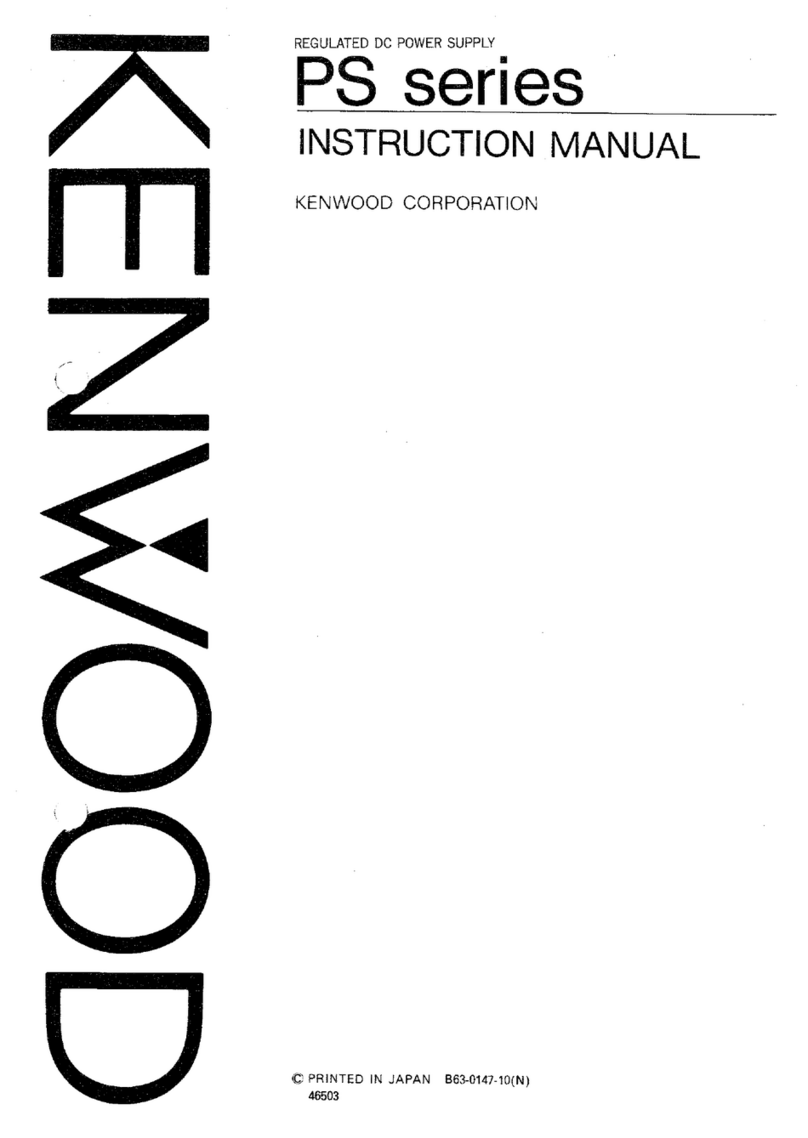 Kenwood PS Series instruction manual