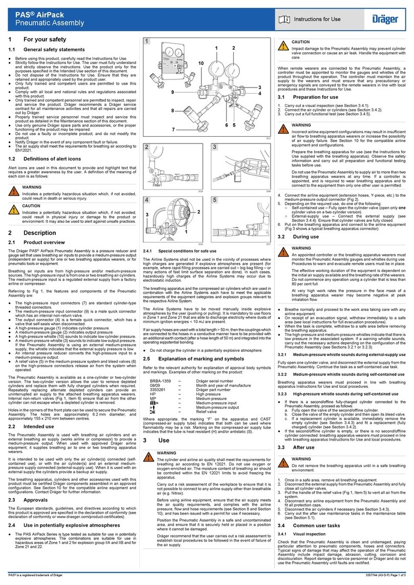 Dräger PAS AirPack Instructions for use