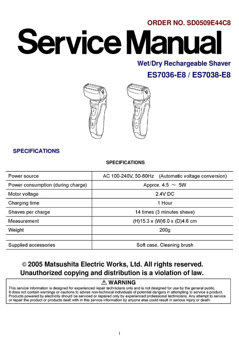 Panasonic ES7036-E8 User manual