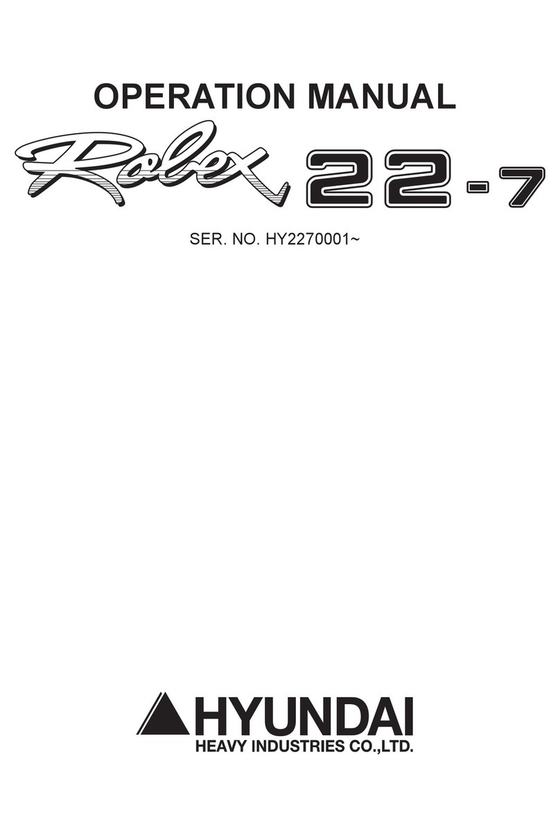 Hyundai Robex 22-7 Operation manual