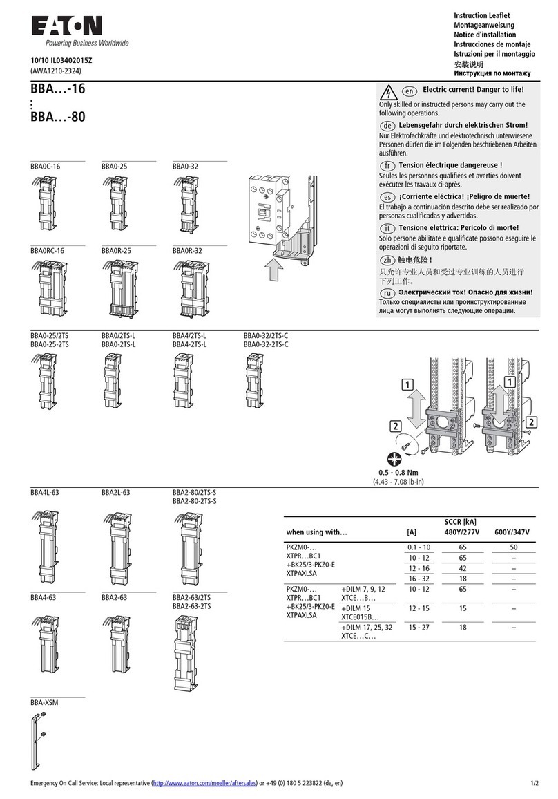 Eaton BBAOC-16 Manual