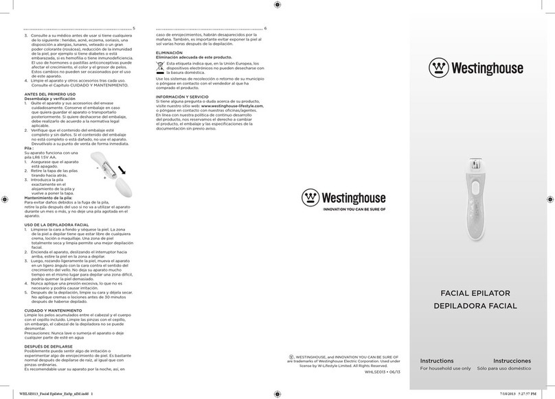 Westinghouse WHLSE013 instructions