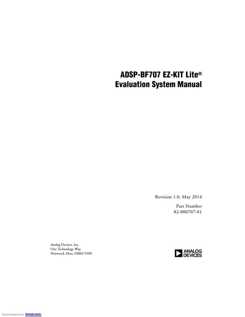 Analog Devices EZ-KIT Lite ADSP-BF707 User manual