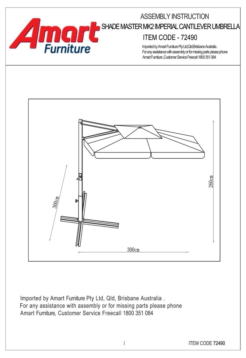 Amart Furniture SHADE MASTER MK2 72490 User manual