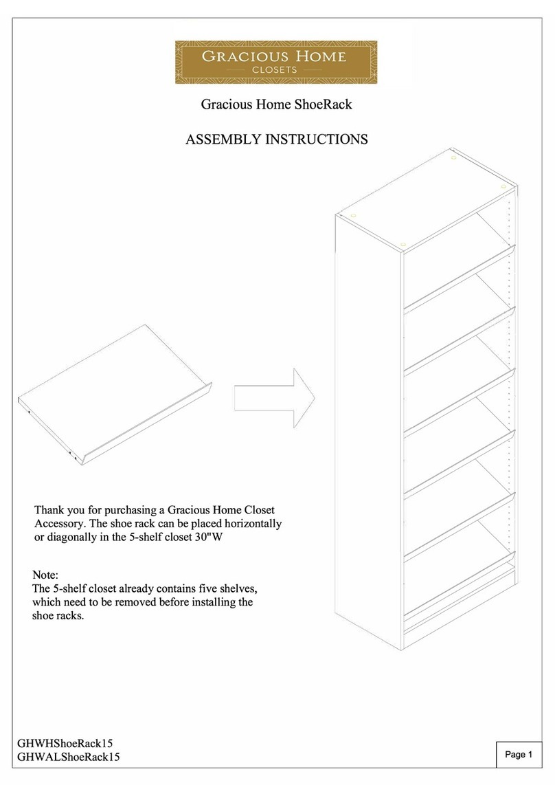 Gracious Home GHWHShoeRack15 User manual