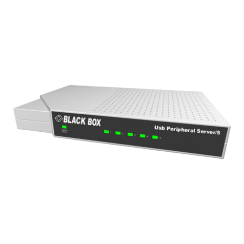 Black Box Usb Peripheral Server/5 installation guide