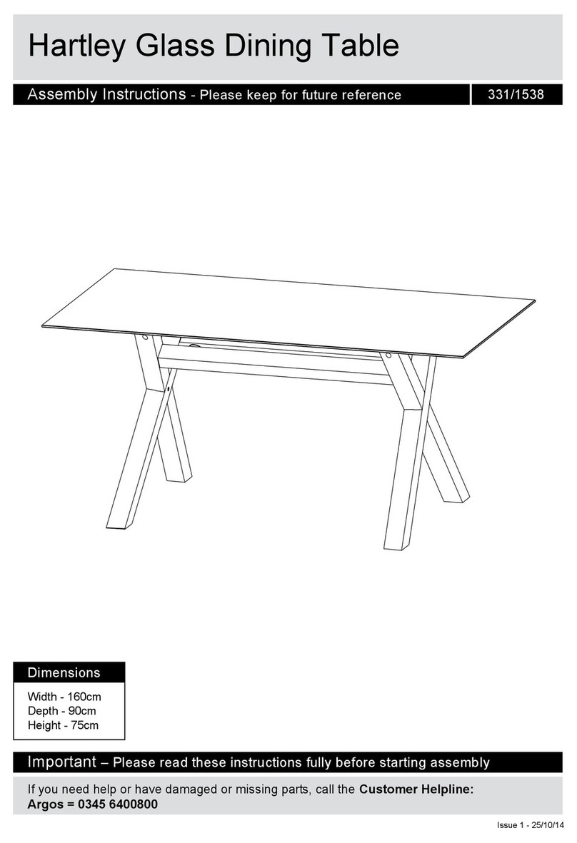 Argos Hartley 331/1538 Assembly instructions