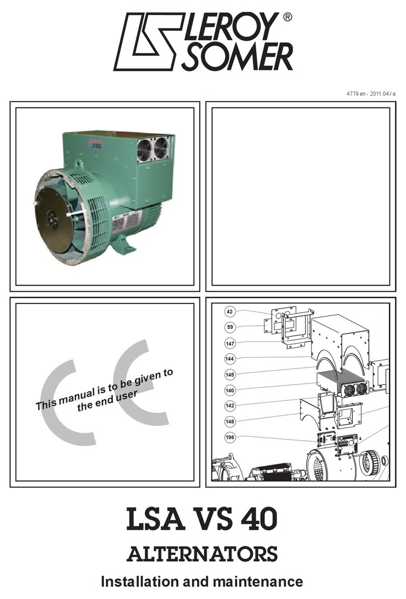 Leroy-Somer LSA VS 40 Installation and Maintenance