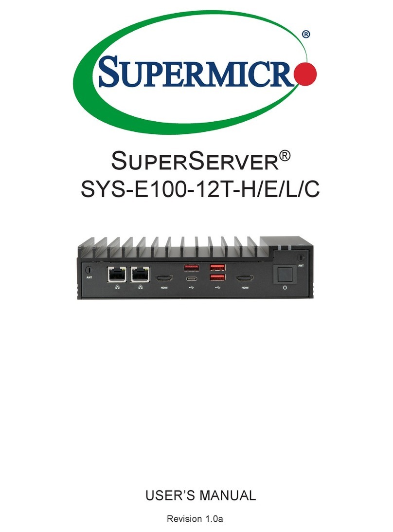 Supermicro SuperServer SYS-E100-12T-H User manual