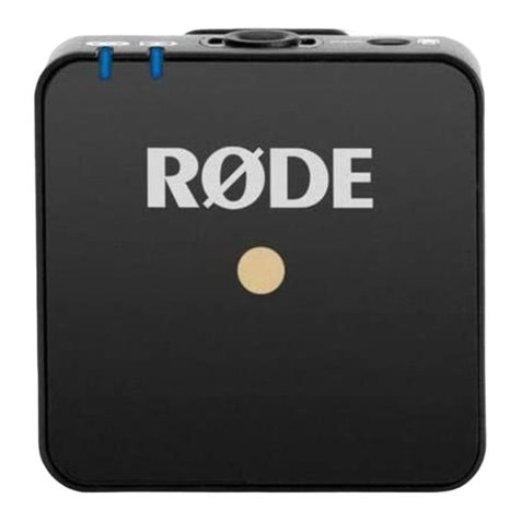 RODE Microphones WIRELESS GO User manual RODE Microphones WIRELESS GO User manual