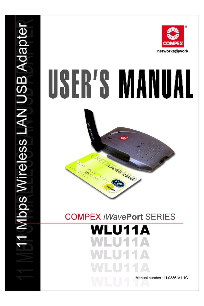 Compex iWavePort WLU11A user manual