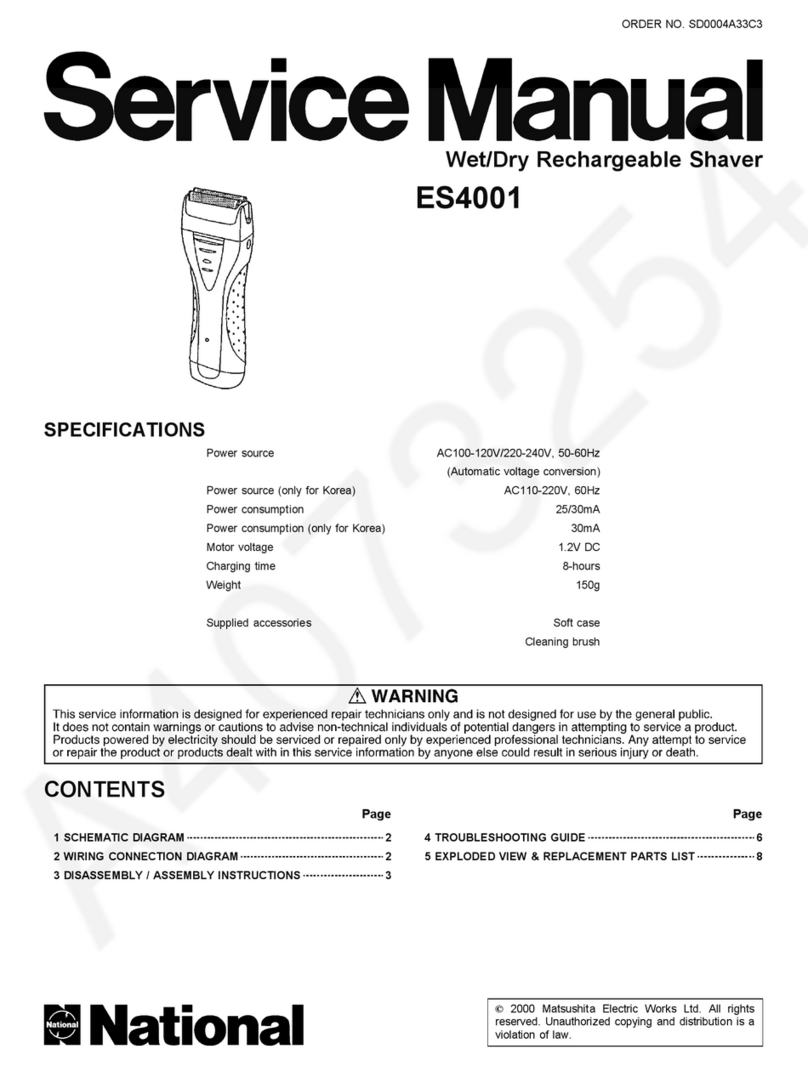 National ES4001 Service manual