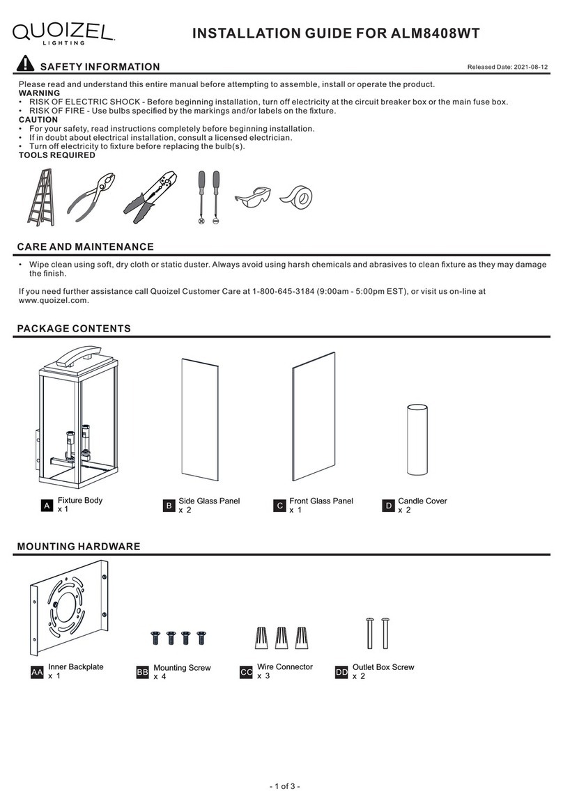Quoizel ALM8408WT User manual