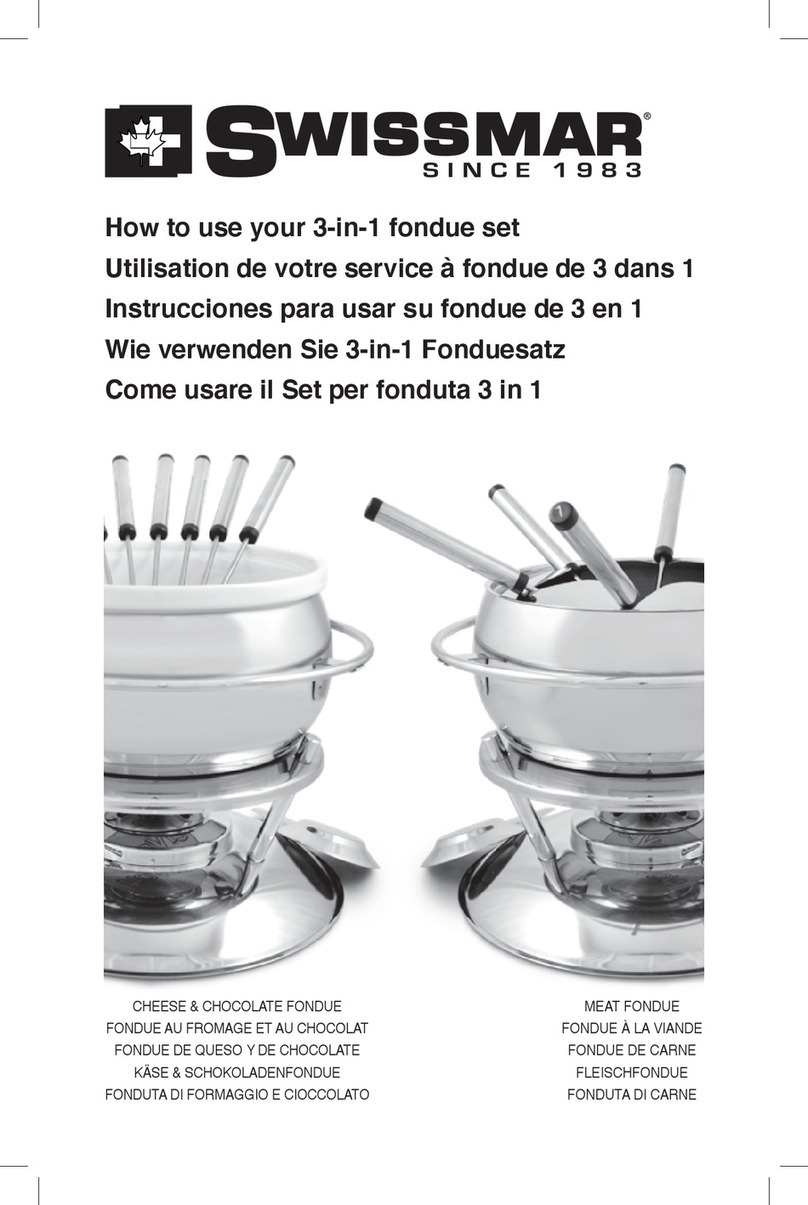 Swissmar 3-in-1 fondue set How to use