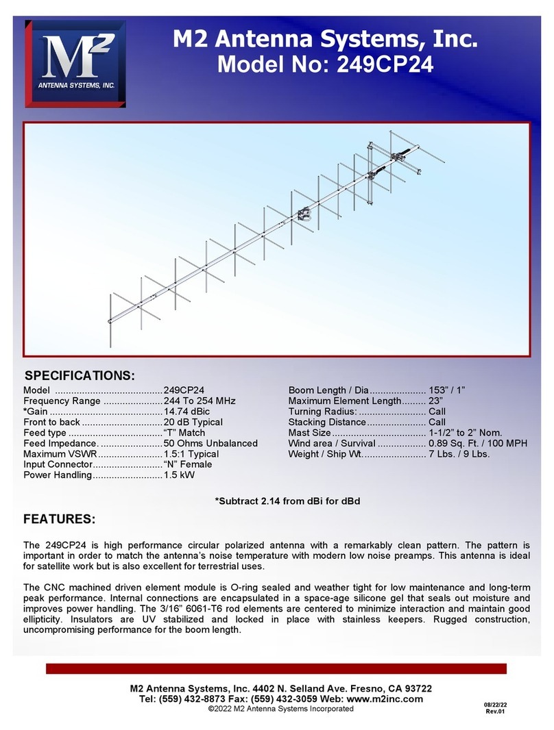 M2 Antenna Systems 249CP24 Assembly manual