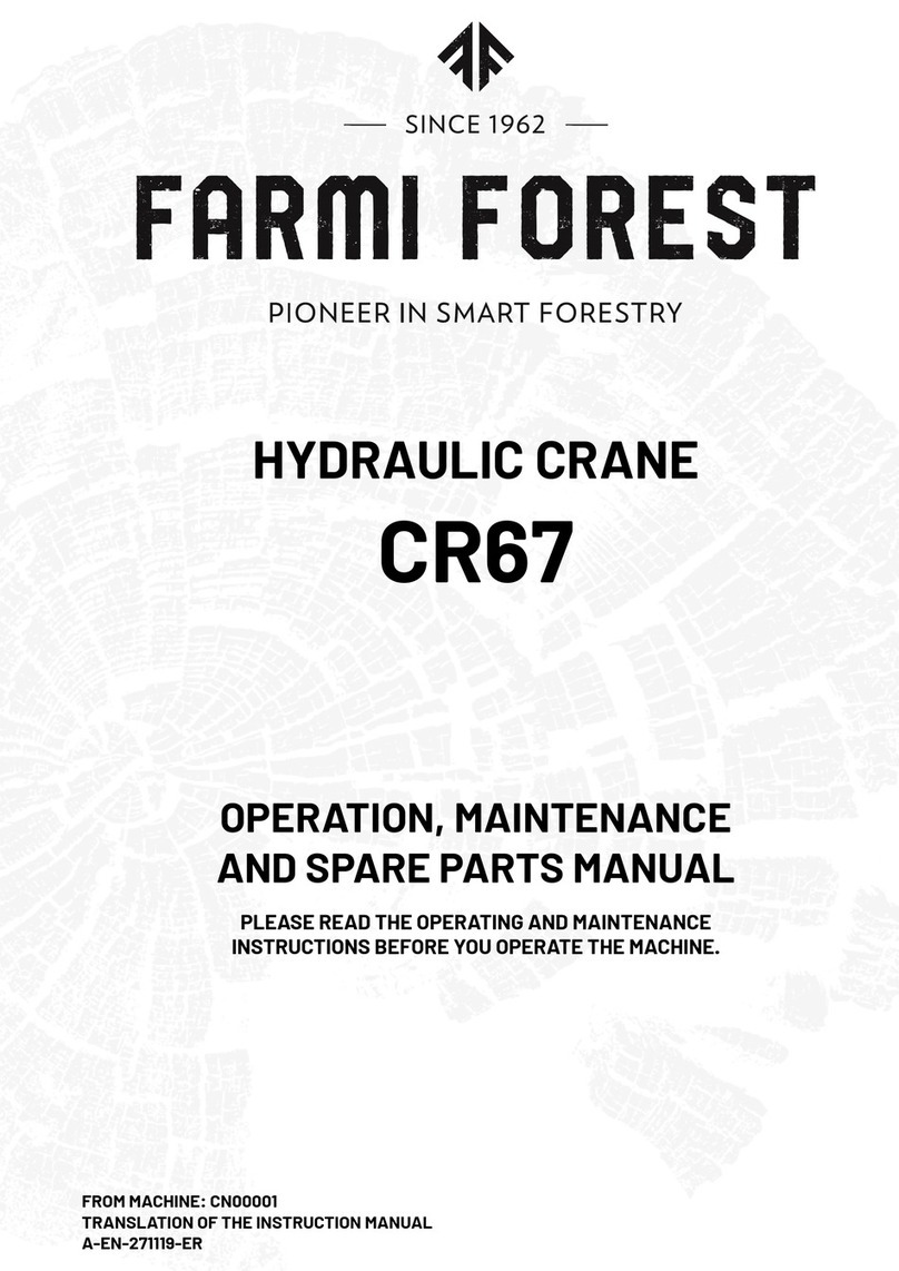 Farmi Forest CR67 OPERATION, MAINTENANCE AND SPARE PARTS MANUAL