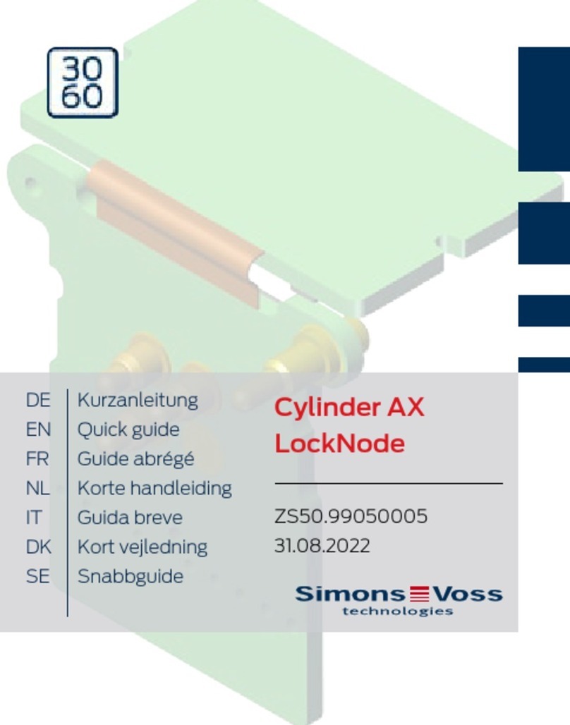 Simons Voss Technologies Cylinder AX LockNode quick guide Simons Voss Technologies Cylinder AX LockNode quick guide