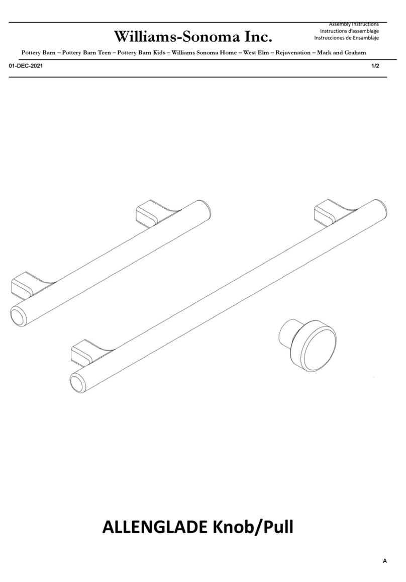 Williams-Sonoma ALLENGLADE Knob User manual
