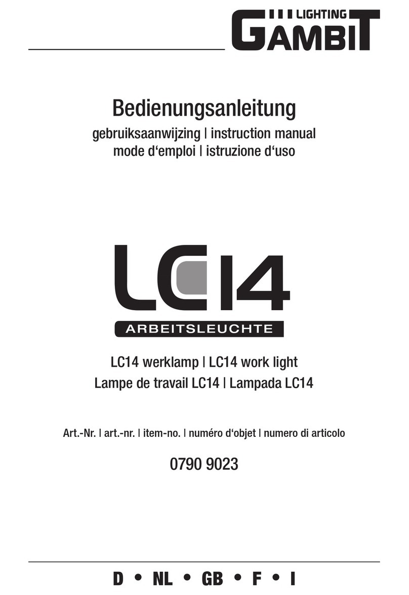 Gambit lighting LC14 instruction manual
