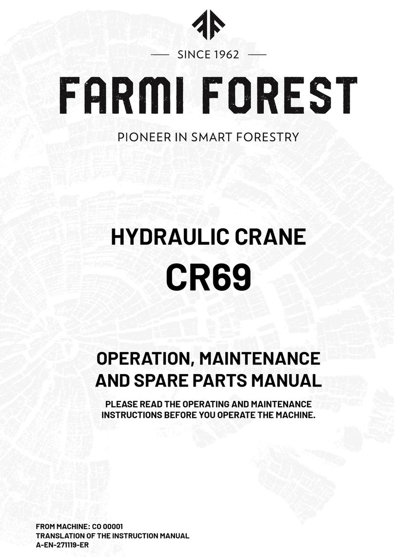 Farmi Forest CR69 OPERATION, MAINTENANCE AND SPARE PARTS MANUAL