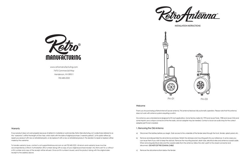 Retro Antenna PA-01 User manual