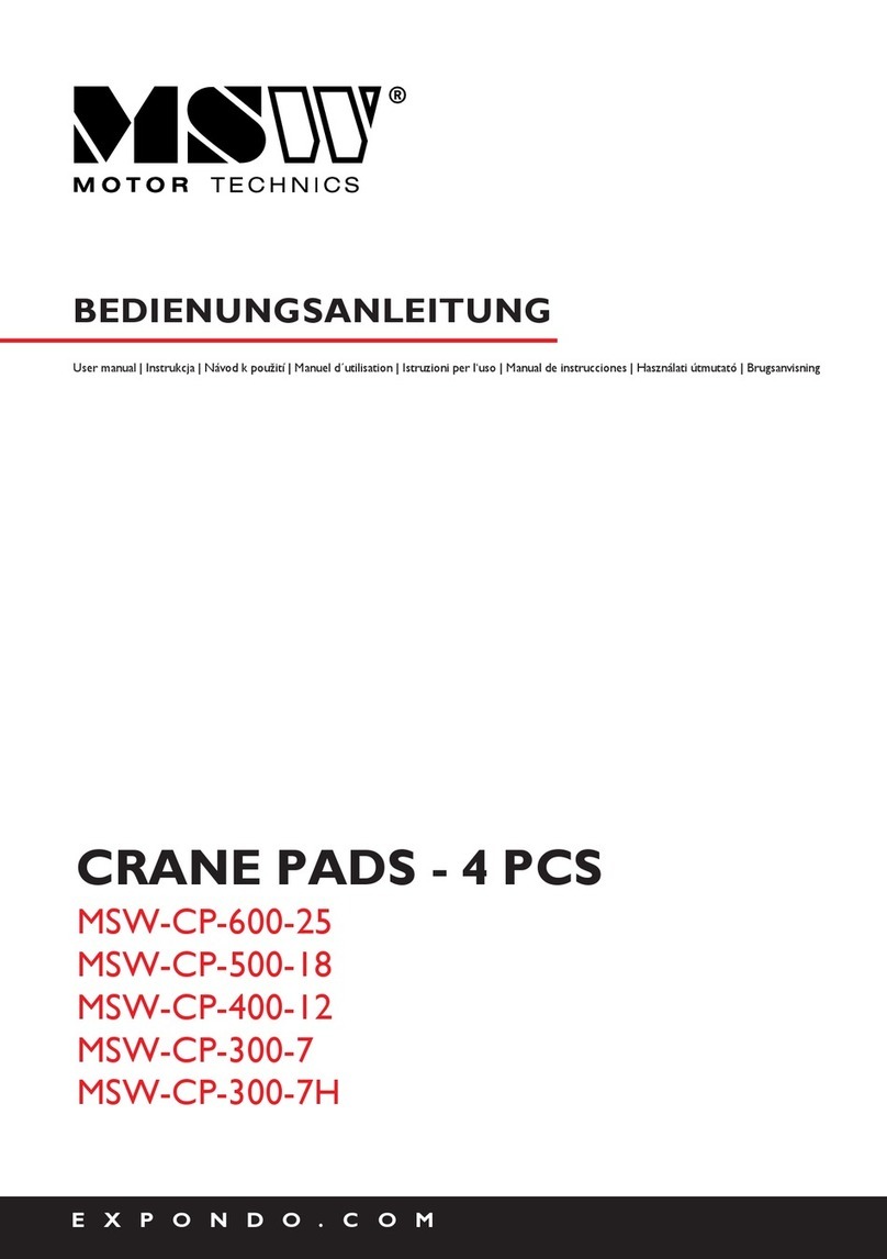 Expondo MSW MSW-CP-600-25 User manual