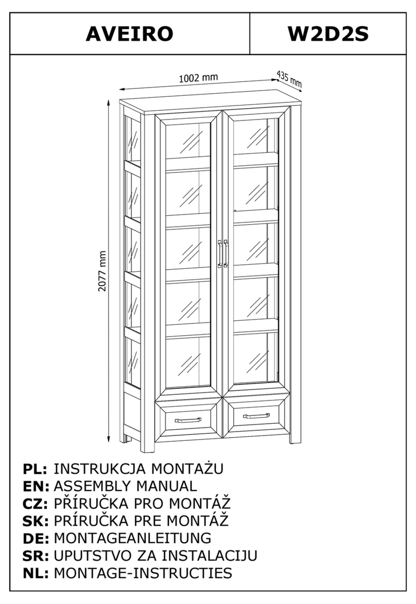 GALA MEBLE AVEIRO W2D2S Assembly manual