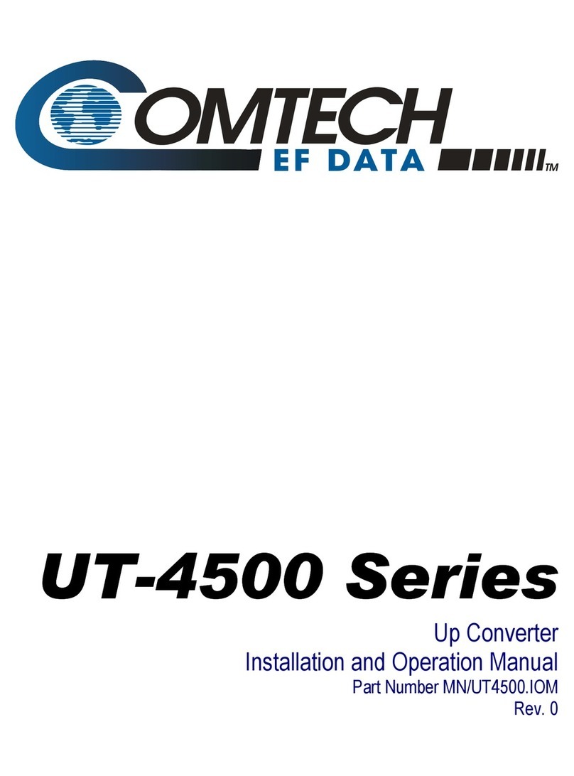 Comtech EF Data UT-4518E-1 User manual
