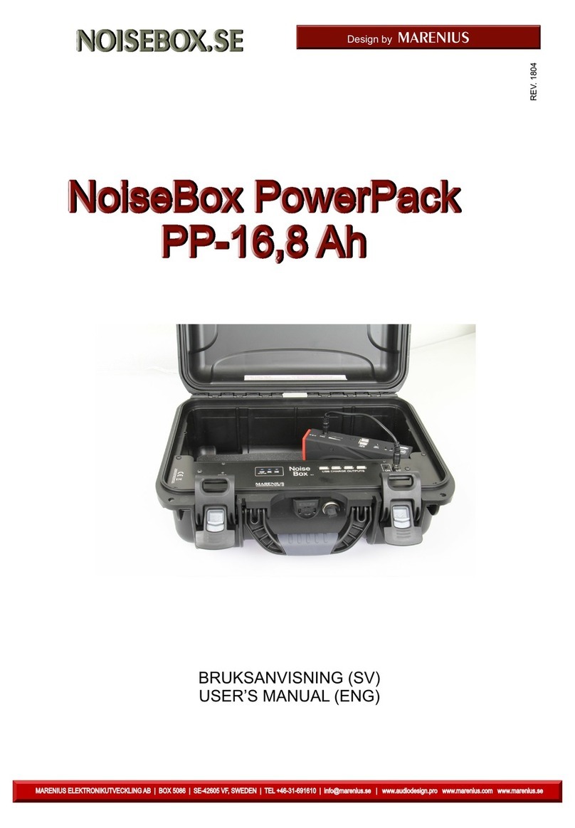 Marenius NoiseBox PowerPack PP-16,8Ah manual