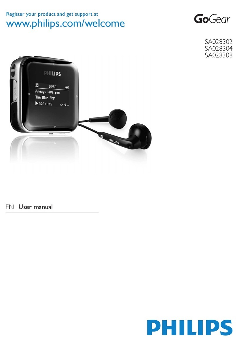 Philips GoGear SA028302 user manual