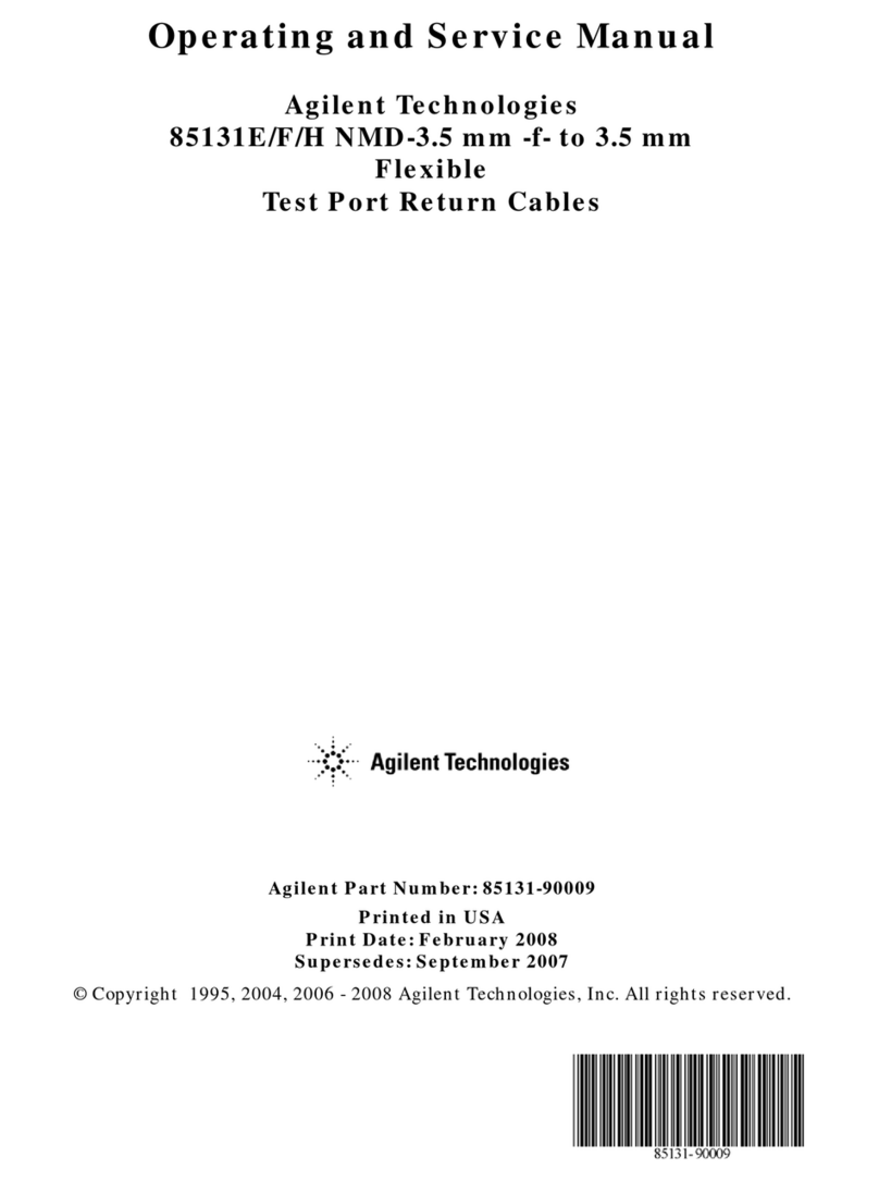 Keysight Technologies 85131E Operating and service manual