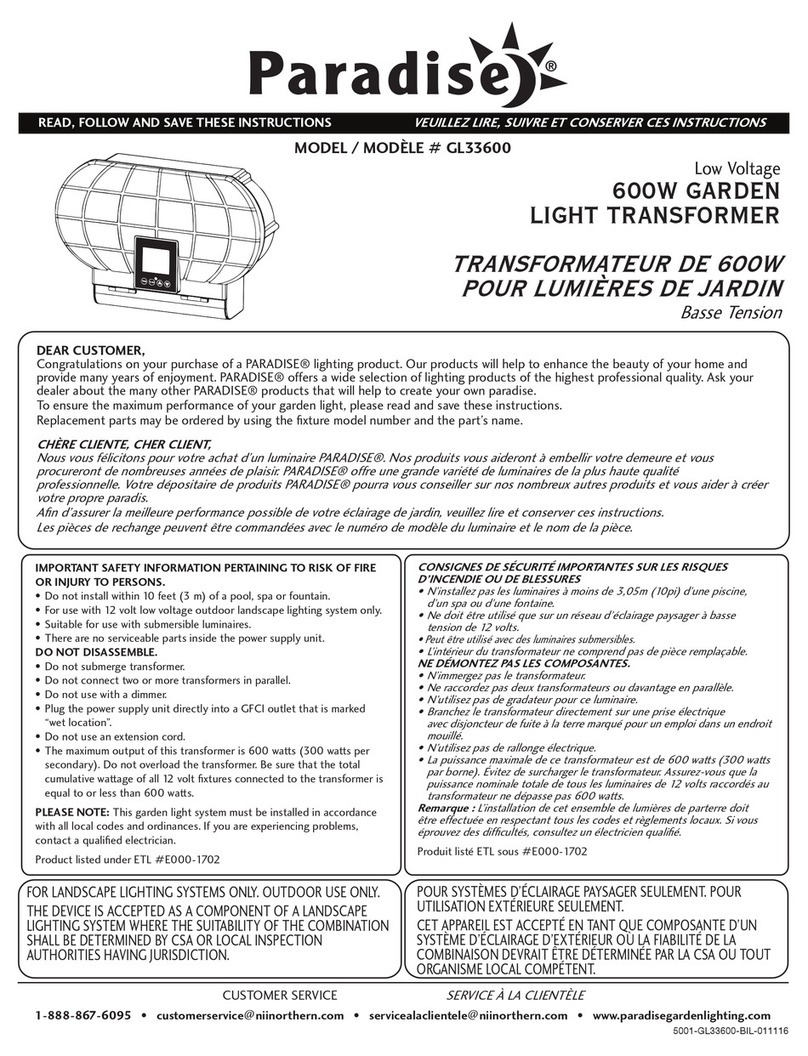 Paradise Datacom GL33600 User manual