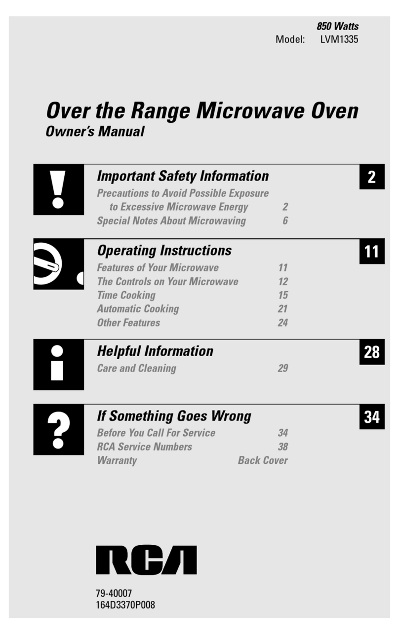 RCA LVM1335 User manual