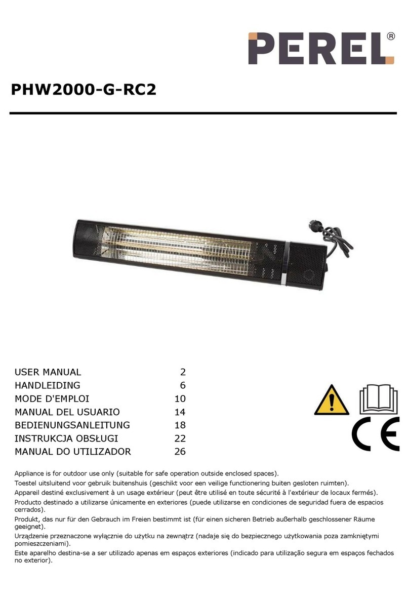 Perel PHW2000-G-RC2 user manual