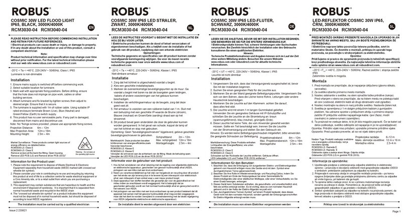 Robus COSMIC RCM3040-04 quick start guide