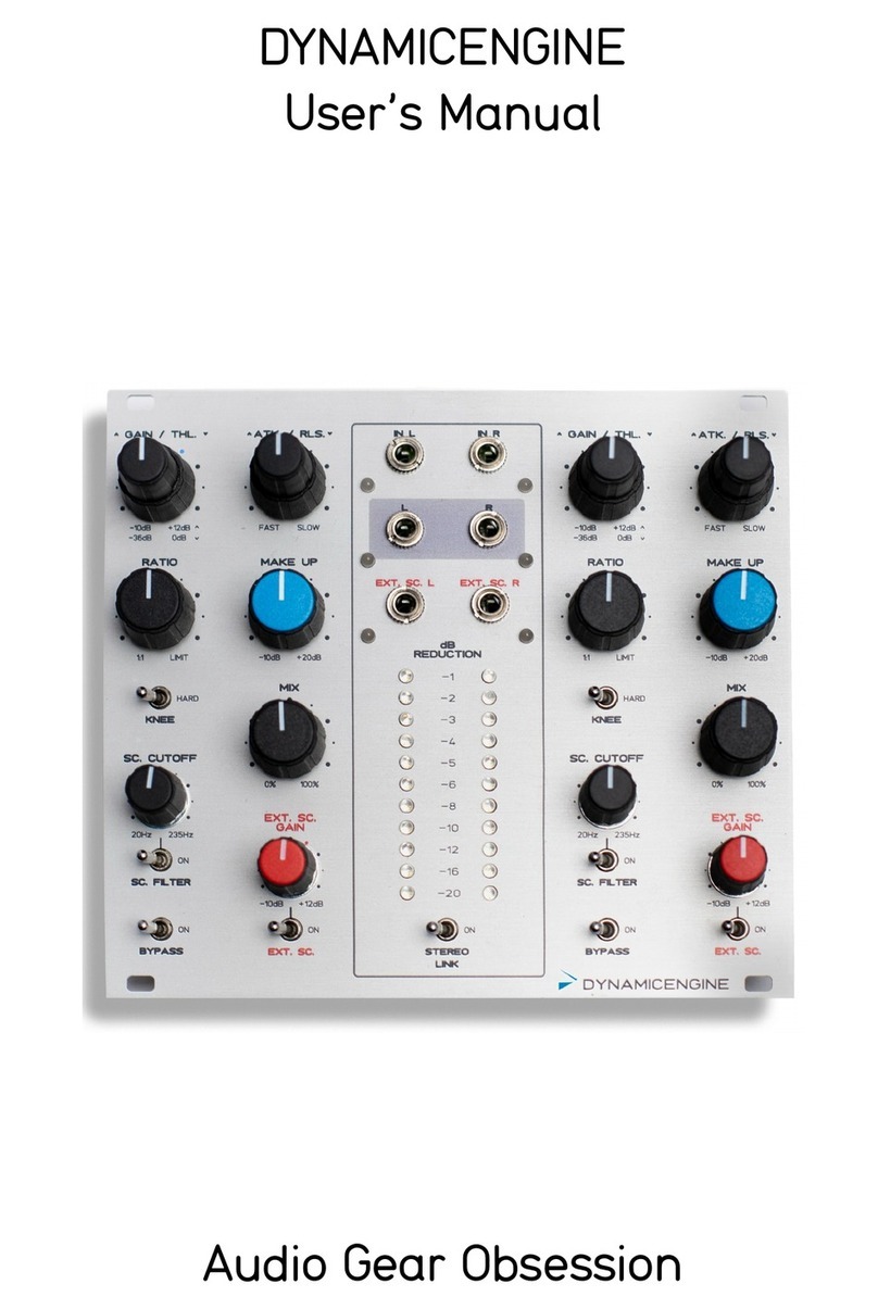 Audio Gear Obsession DYNAMICENGINE user manual
